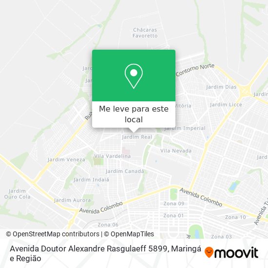 Avenida Doutor Alexandre Rasgulaeff 5899 mapa