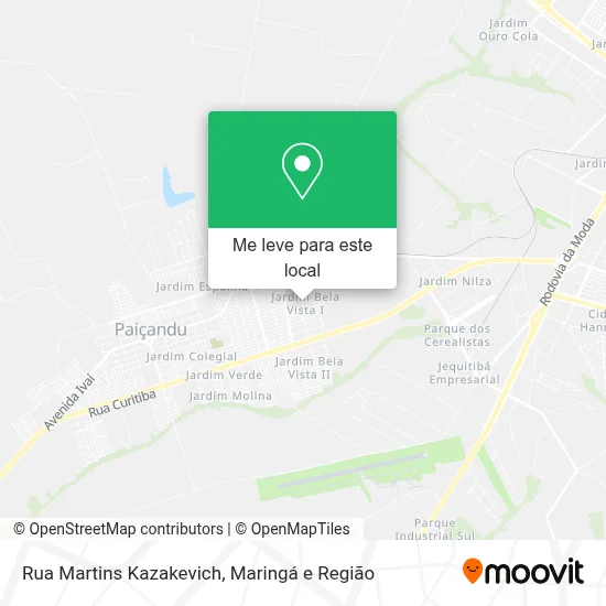 Rua Martins Kazakevich mapa