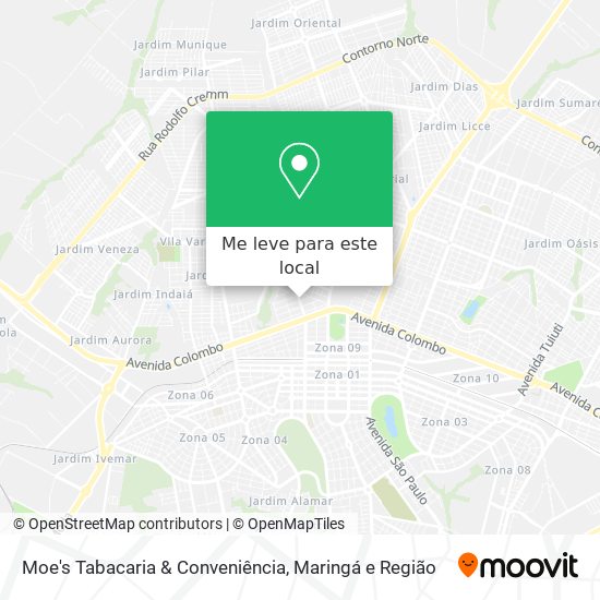 Moe's Tabacaria & Conveniência mapa