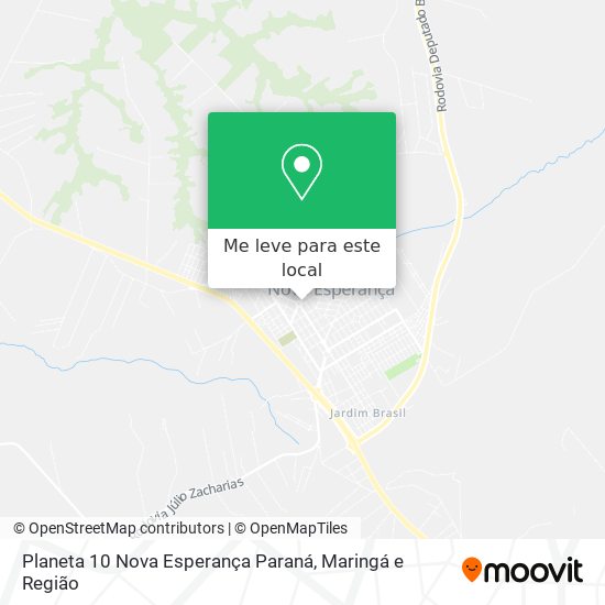 Planeta 10 Nova Esperança Paraná mapa