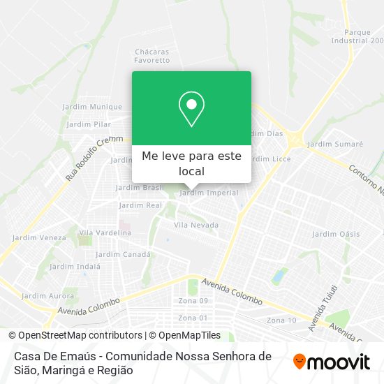 Casa De Emaús - Comunidade Nossa Senhora de Sião mapa