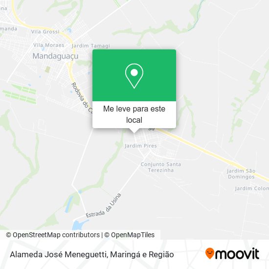 Alameda José Meneguetti mapa