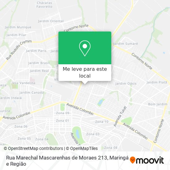 Rua Marechal Mascarenhas de Moraes 213 mapa