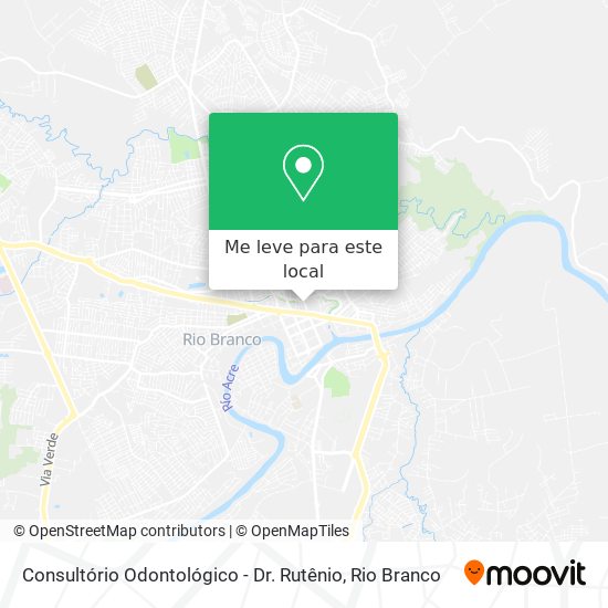 Consultório Odontológico - Dr. Rutênio mapa