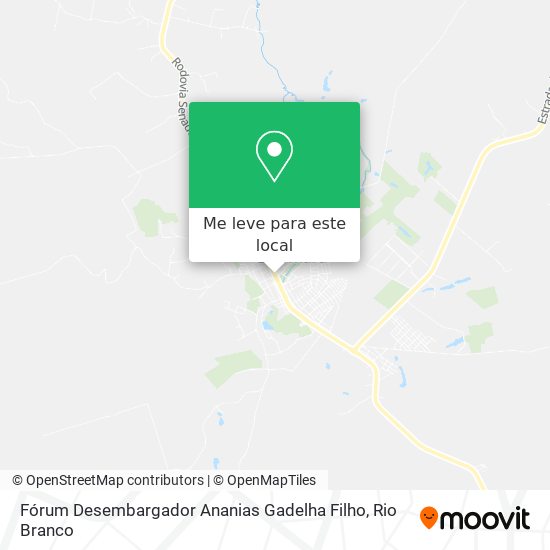 Fórum Desembargador Ananias Gadelha Filho mapa