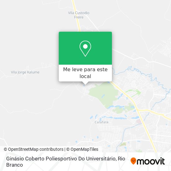 Ginásio Coberto Poliesportivo Do Universitário mapa