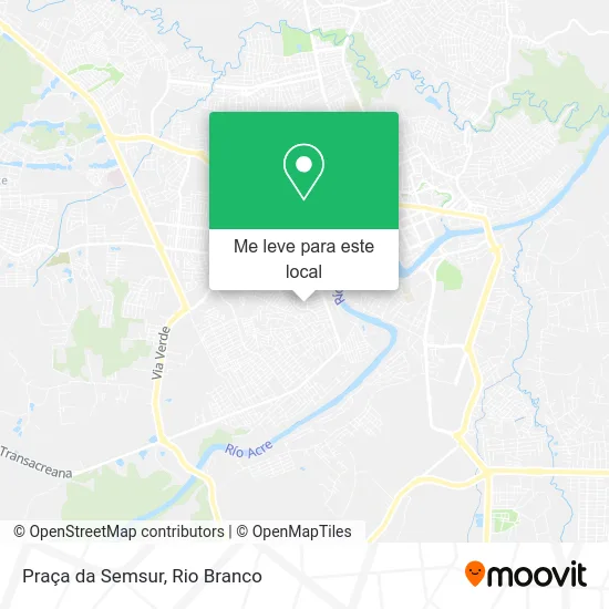 Praça da Semsur mapa