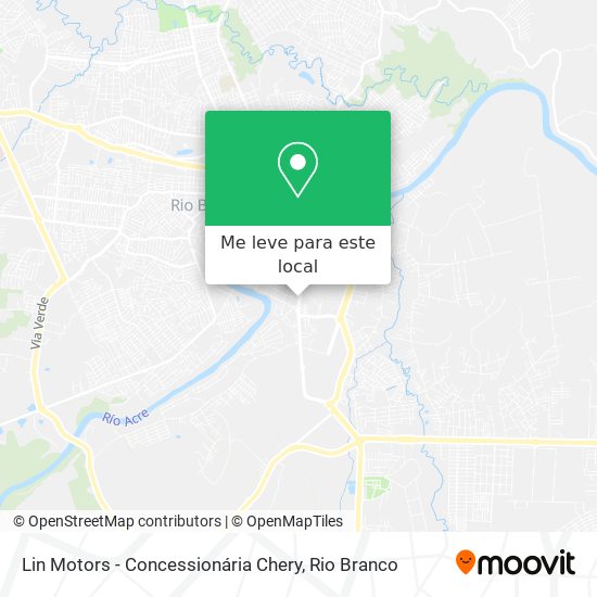 Lin Motors - Concessionária Chery mapa