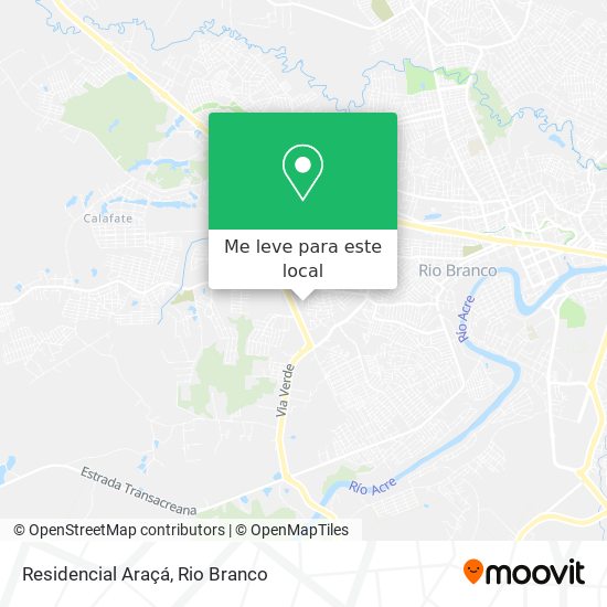Residencial Araçá mapa