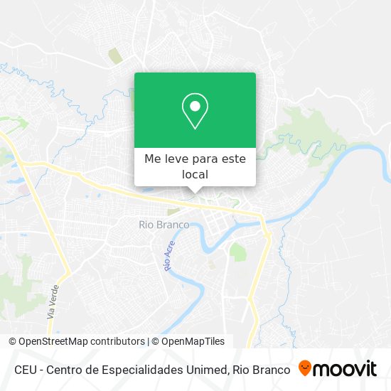 CEU - Centro de Especialidades Unimed mapa