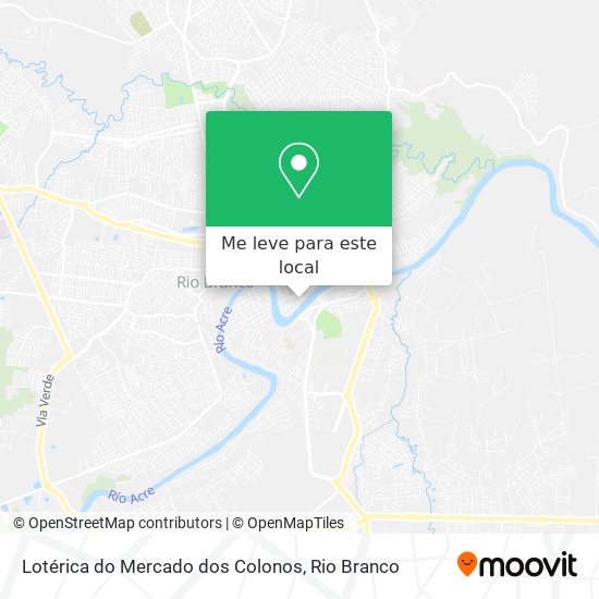 Lotérica do Mercado dos Colonos mapa