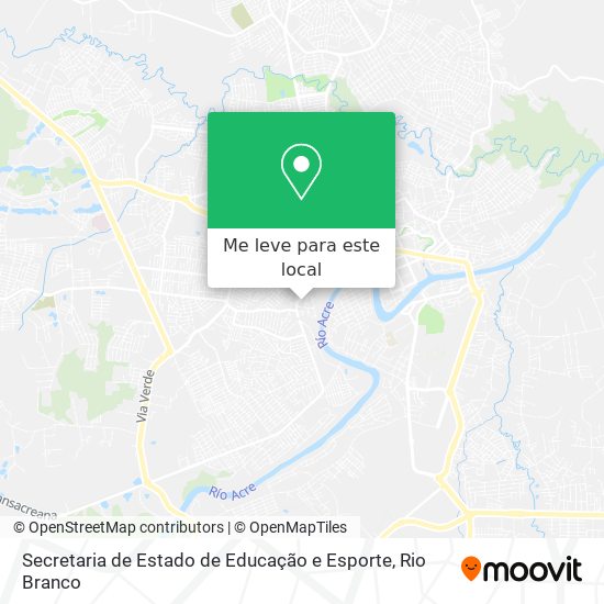 Secretaria de Estado de Educação e Esporte mapa