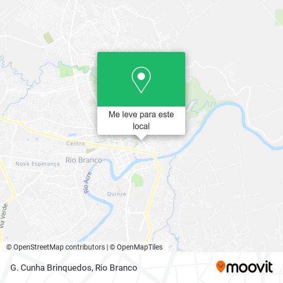 G. Cunha Brinquedos mapa