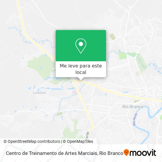 Centro de Treinamento de Artes Marciais mapa
