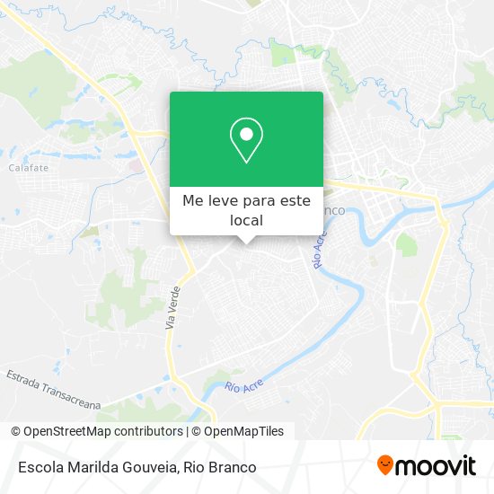 Escola Marilda Gouveia mapa