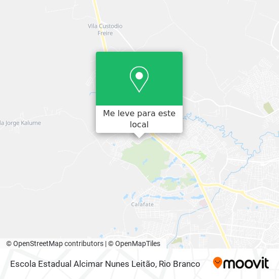 Escola Estadual Alcimar Nunes Leitão mapa