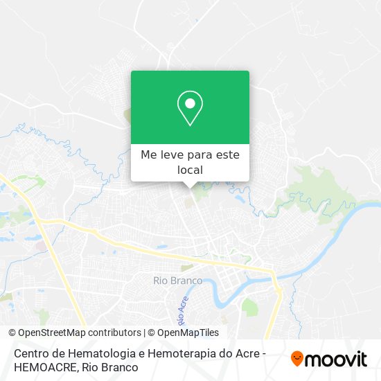 Centro de Hematologia e Hemoterapia do Acre - HEMOACRE mapa