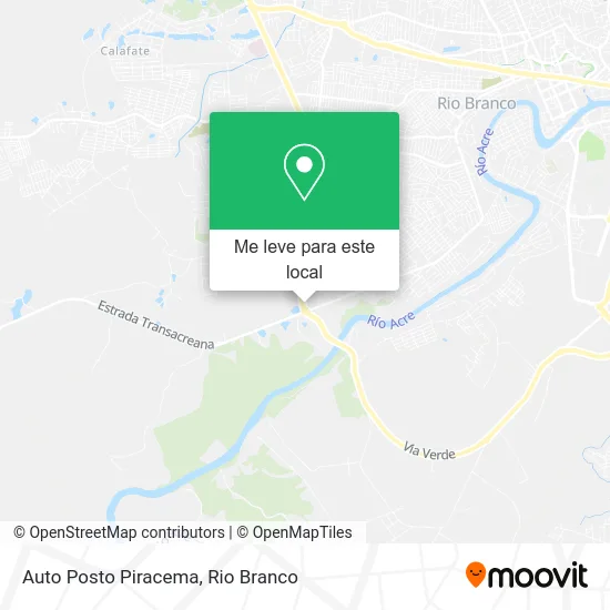Auto Posto Piracema mapa