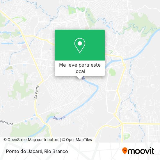 Ponto do Jacaré mapa