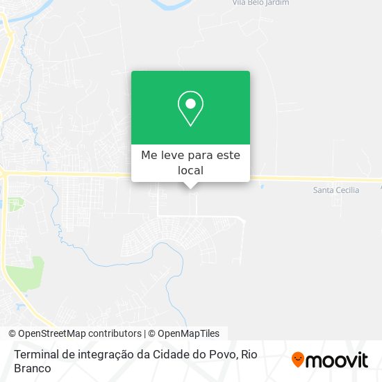 Terminal de integração da Cidade do Povo mapa