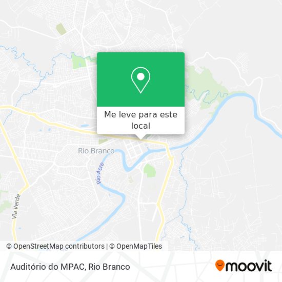 Auditório do MPAC mapa