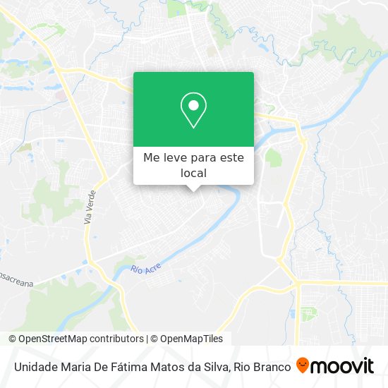 Unidade Maria De Fátima Matos da Silva mapa