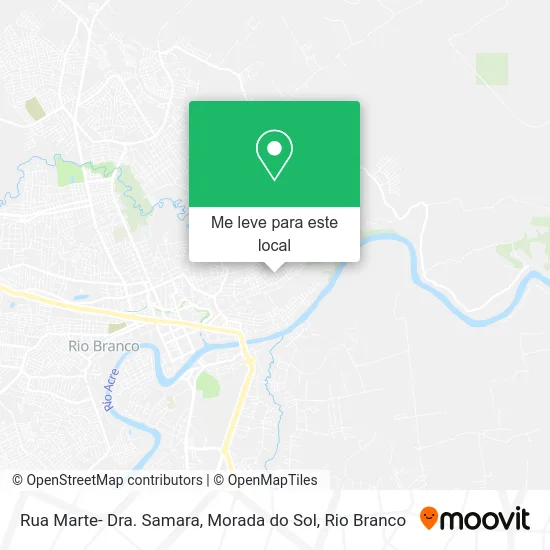 Rua Marte- Dra. Samara, Morada do Sol mapa