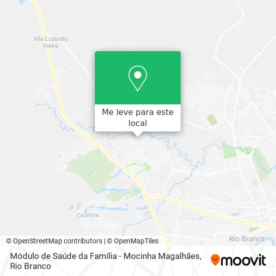 Módulo de Saúde da Família - Mocinha Magalhães mapa