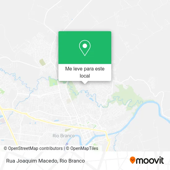 Rua Joaquim Macedo mapa