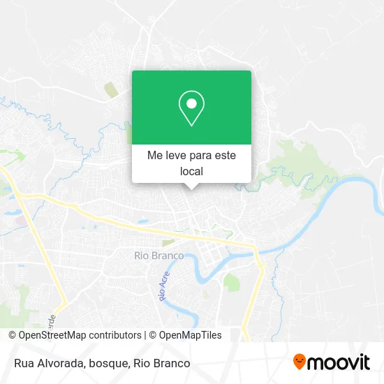 Rua Alvorada, bosque mapa