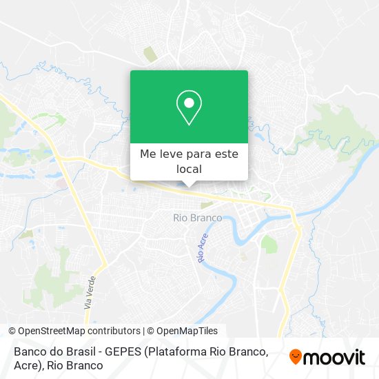 Banco do Brasil - GEPES (Plataforma Rio Branco, Acre) mapa