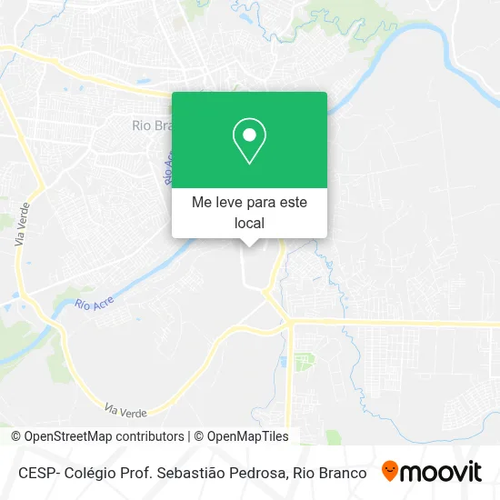 CESP- Colégio Prof. Sebastião Pedrosa mapa