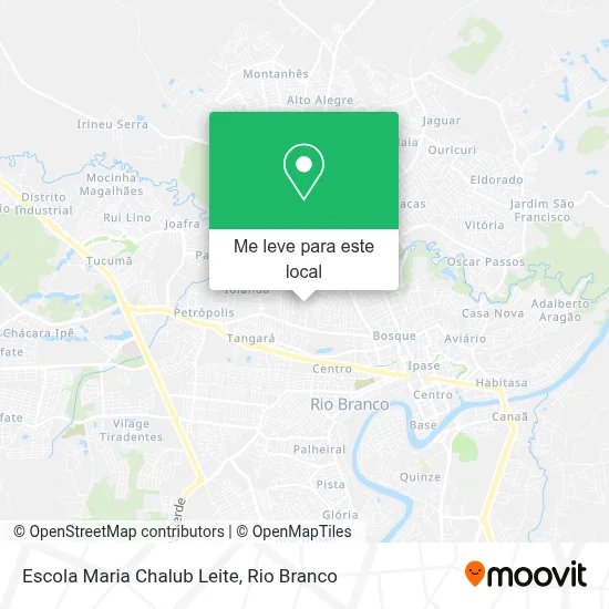 Escola Maria Chalub Leite mapa