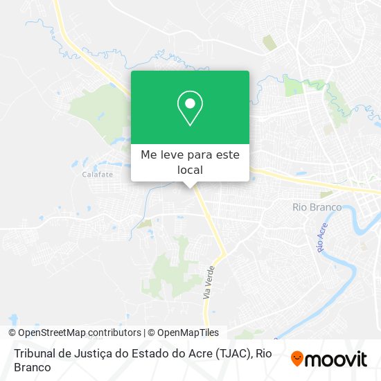 Tribunal de Justiça do Estado do Acre (TJAC) mapa