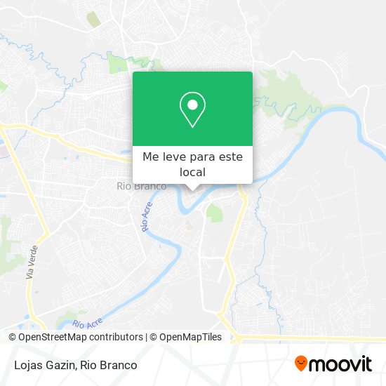 Lojas Gazin mapa