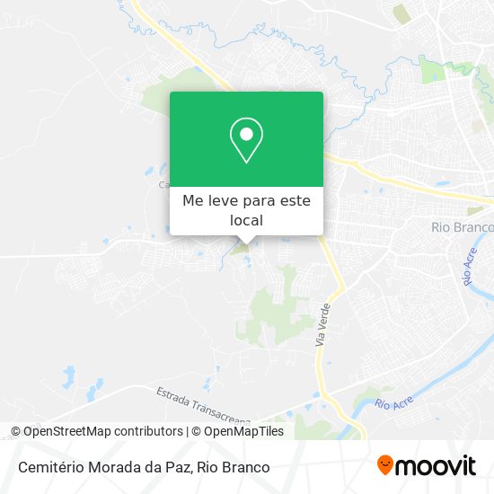 Cemitério Morada da Paz mapa