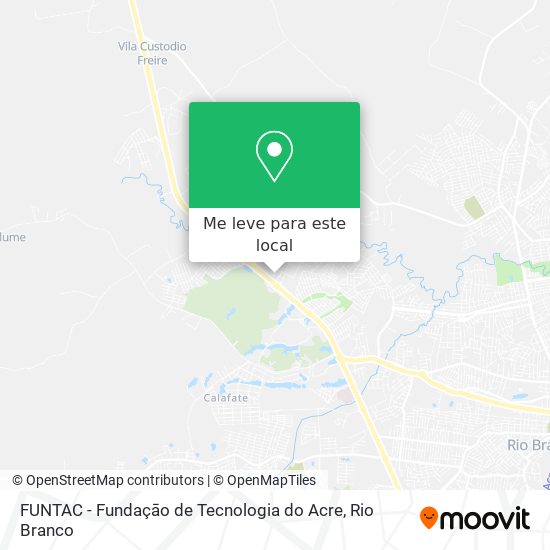 FUNTAC - Fundaçāo de Tecnologia do Acre mapa