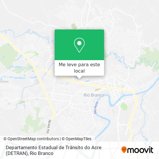 Departamento Estadual de Trânsito do Acre (DETRAN) mapa