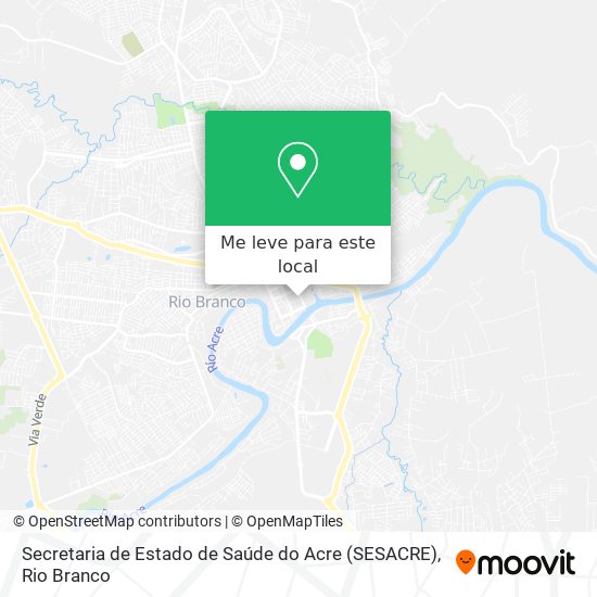 Secretaria de Estado de Saúde do Acre (SESACRE) mapa