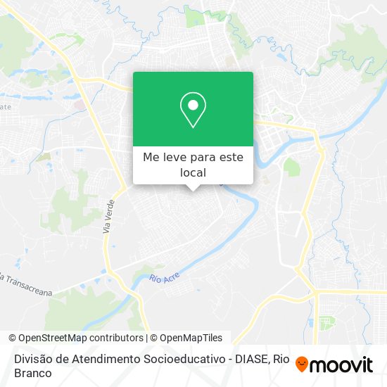 Divisão de Atendimento Socioeducativo - DIASE mapa