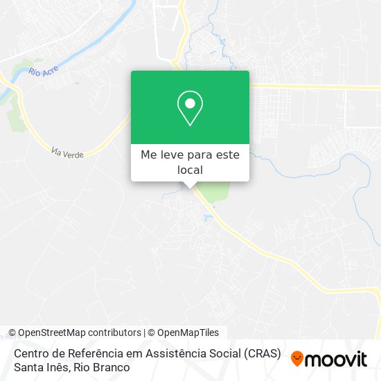 Centro de Referência em Assistência Social (CRAS) Santa Inês mapa