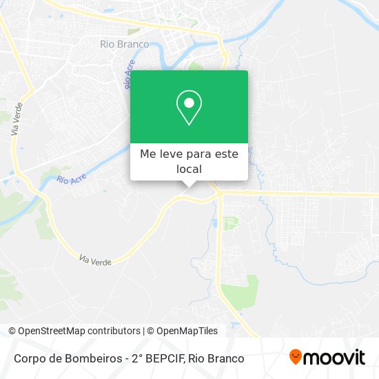 Corpo de Bombeiros - 2° BEPCIF mapa