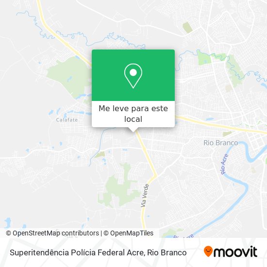 Superitendência Polícia Federal Acre mapa