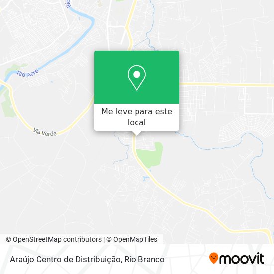 Araújo Centro de Distribuição mapa