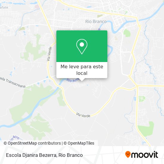 Escola Djanira Bezerra mapa