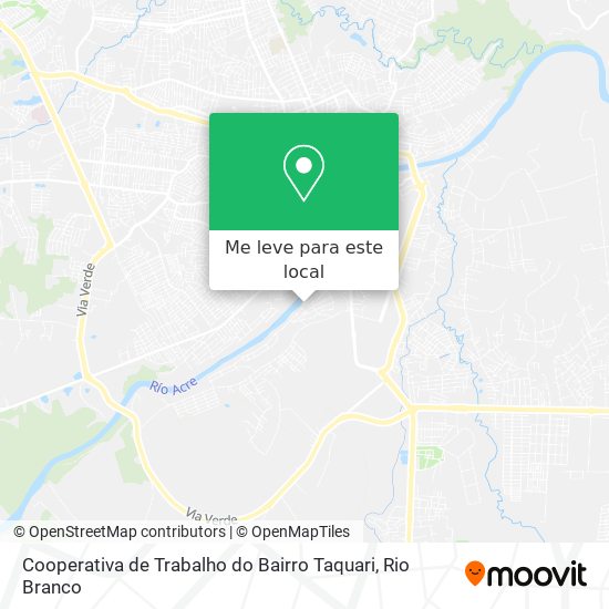 Cooperativa de Trabalho do Bairro Taquari mapa