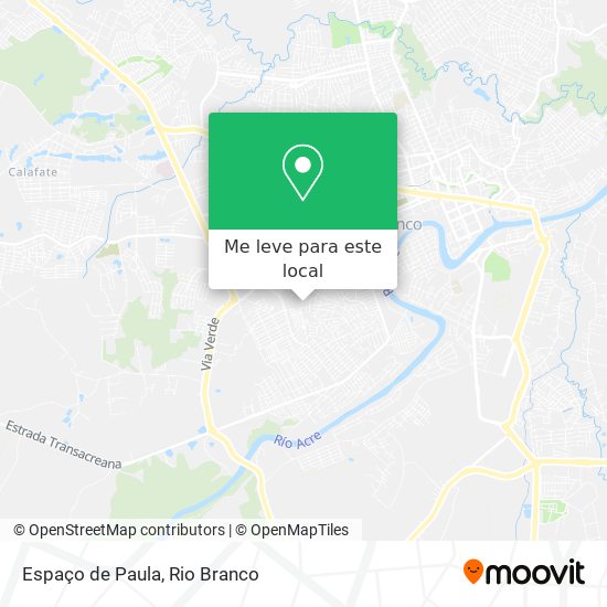 Espaço de Paula mapa