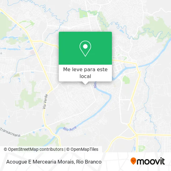 Acougue E Mercearia Morais mapa