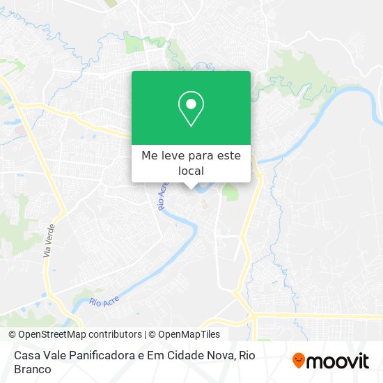 Casa Vale Panificadora e Em Cidade Nova mapa