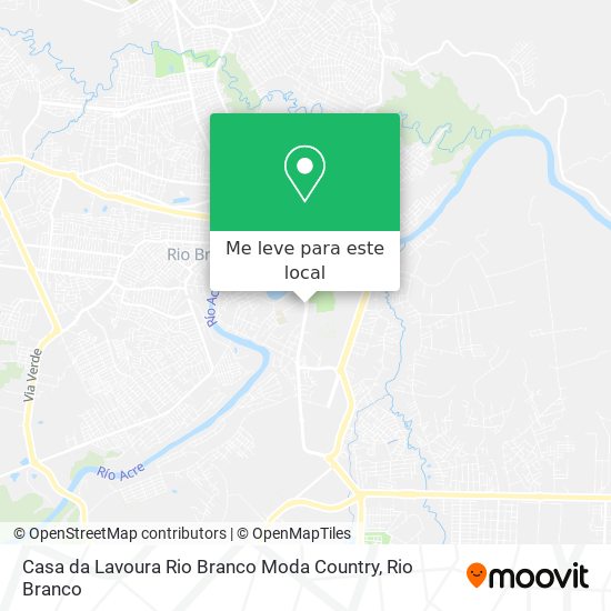 Casa da Lavoura Rio Branco Moda Country mapa